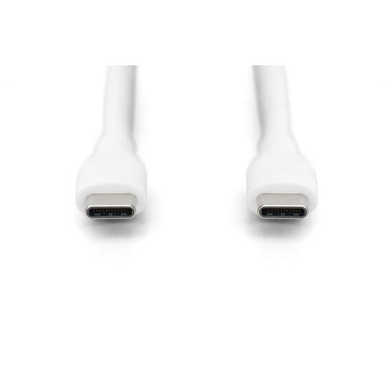 Digitus USB-C silicone connection cable, 0.5m,  | AK-300341-005-W