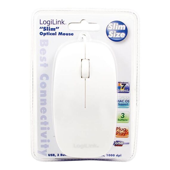 LogiLink Slim Mouse right and lefthanded optical 3 ID0062