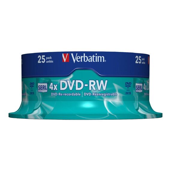 Verbatim 25 x DVDRW 4.7 GB (120min) 4x matt silver 43639