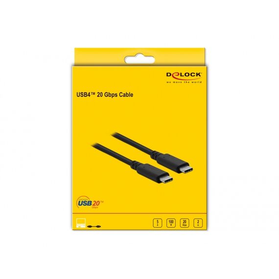 Delock - USB cable - 24 pin USB-C (M) to 24 pin USB-C (M) | 86980
