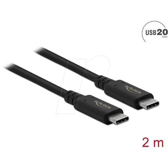 Delock - USB cable - 24 pin USB-C (M) to 24 pin USB-C (M) | 86980