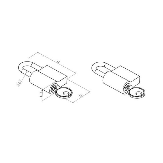 HAGOR HP Lift - Mounting component (back cover) - lockable | 8911