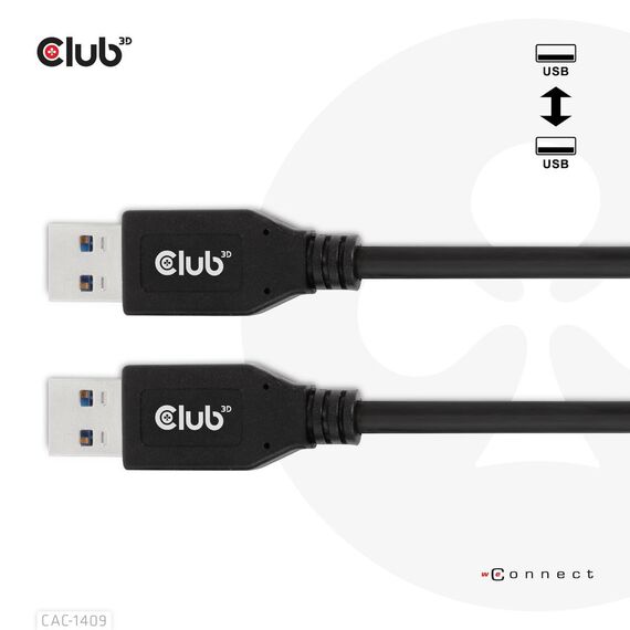 CLUB3D USB Type-A Gen2(10G) cable, 3A M/M 0.5m / 1.64  | CAC-1409