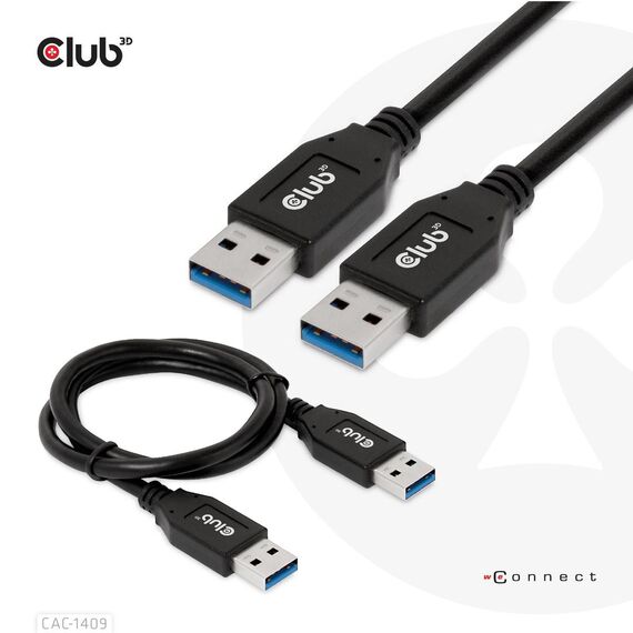 CLUB3D USB Type-A Gen2(10G) cable, 3A M/M 0.5m / 1.64  | CAC-1409