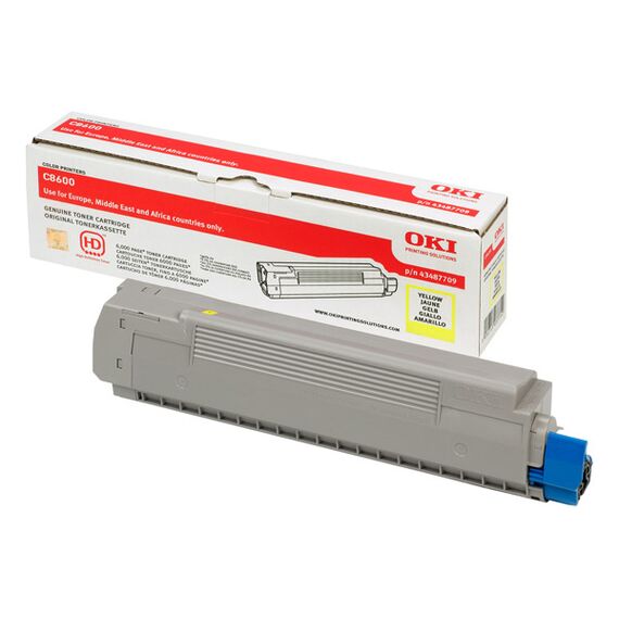 OKI - Yellow - original - toner cartridge - for C8600c | 43487709