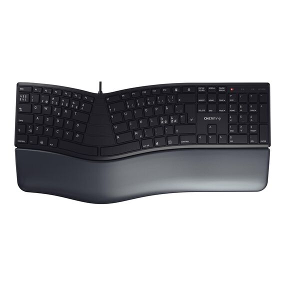 CHERRY KC 4500 ERGO - Keyboard - USB - QWERTY - Pan | JK-4500PN-2