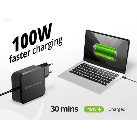 Conceptronic 100W GaN USB PD Charge OZUL05BE