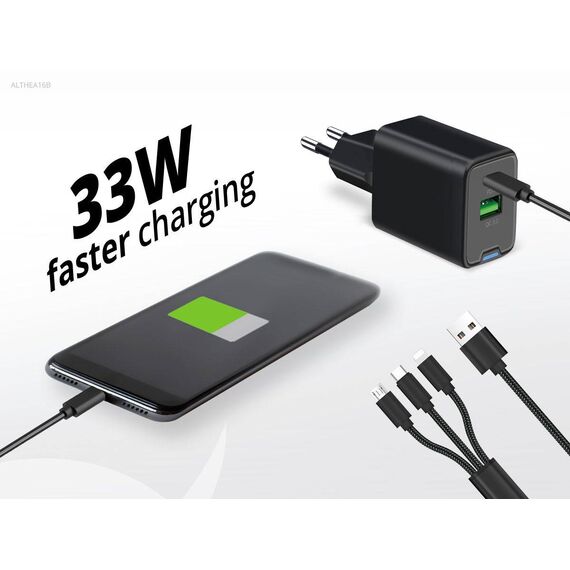 Conceptronic 2-Port 33W GaN USB PD Charger ALTHEA16B