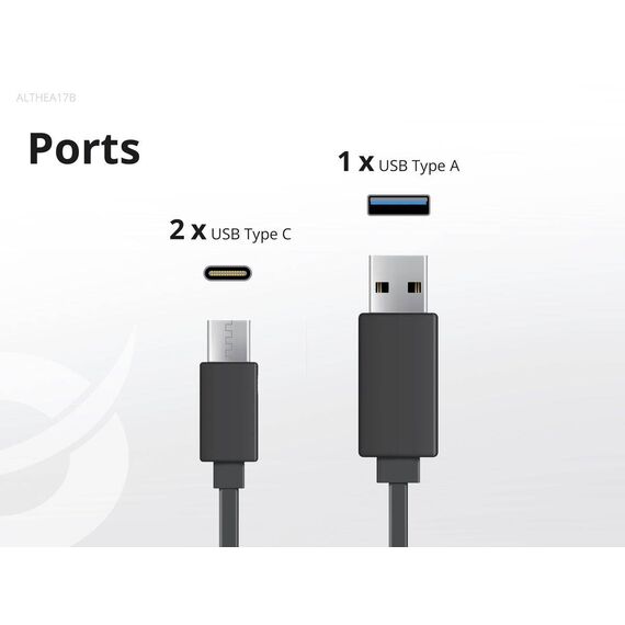 Conceptronic 3-Port 67W GaN USB PD Charger ALTHEA17B