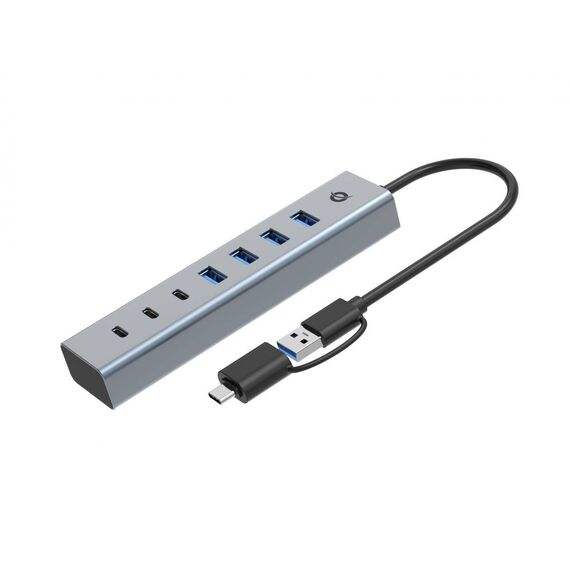 Conceptronic 7-Port USB 3.0 Hub with Power Adapter HUBBIES20GP
