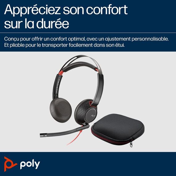 Poly Blackwire C5220 - Blackwire 5200 series - headset  | 805H3AA