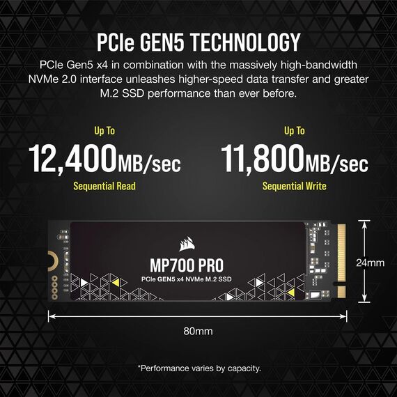 CORSAIR MP700 PRO - SSD - 4 TB - internal  | CSSD-F4000GBMP700PNH