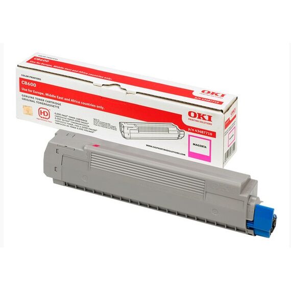 OKI - Magenta - original - toner cartridge - for C8600 | 43487710