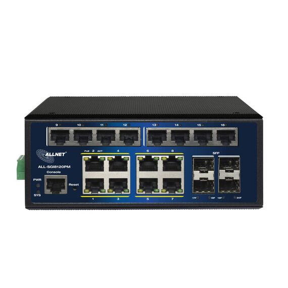 ALLNET Switch industrial full managed Layer2+ 20 ALLSGI8120PM