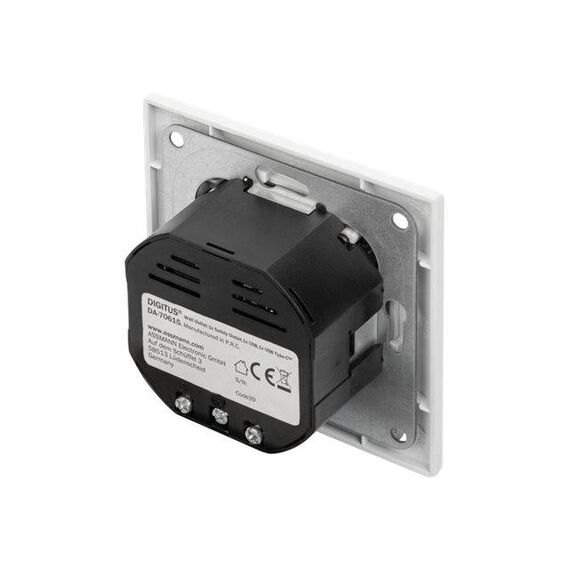 DIGITUS DA70615 Socketoutlet 2P+E Type F, USB, USB DA70615