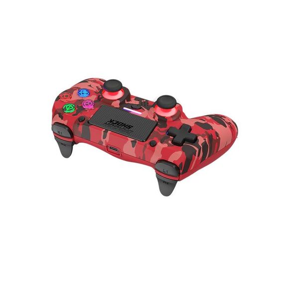 DragonShock Mizar Wireless Controller for PS4 Red Camo DSCPS4RC
