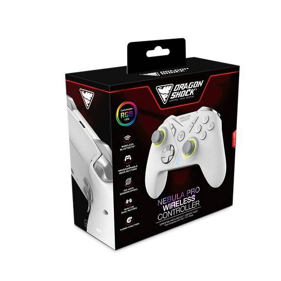 DragonShock Nebula Pro Wireless Controller for Switch (White)