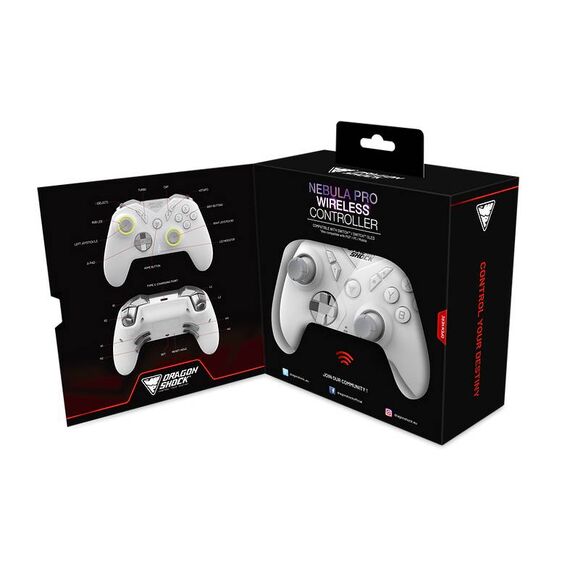 DragonShock Nebula Pro Wireless Controller for Switch (White)