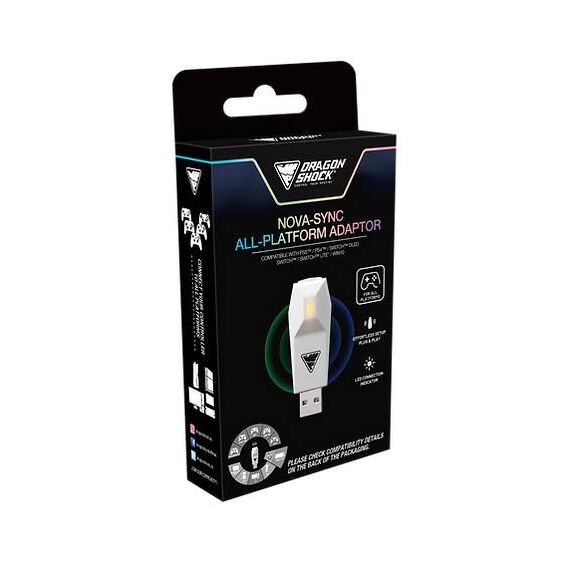 DragonShock Nova-Sync All-Platform Adaptor white