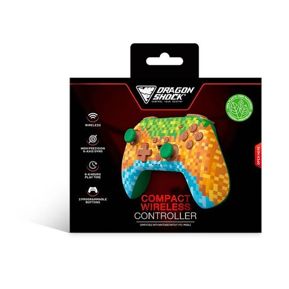 DragonShock PopTop Compact Wireless Controller for Switch (Minecraft2)