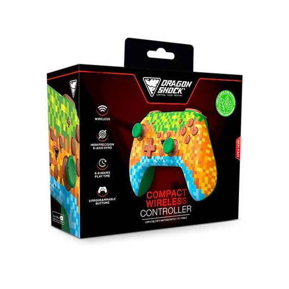 DragonShock PopTop Compact Wireless Controller for Switch (Minecraft2)