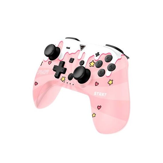 DragonShock PopTop Compact Wireless Controller for Switch (Sweet Pink)