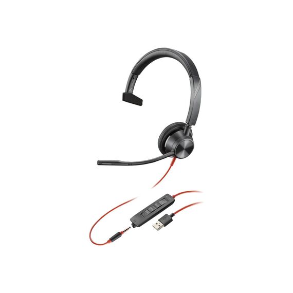 Poly Blackwire 3315 - Blackwire 3300 series - headset - | 76J12AA