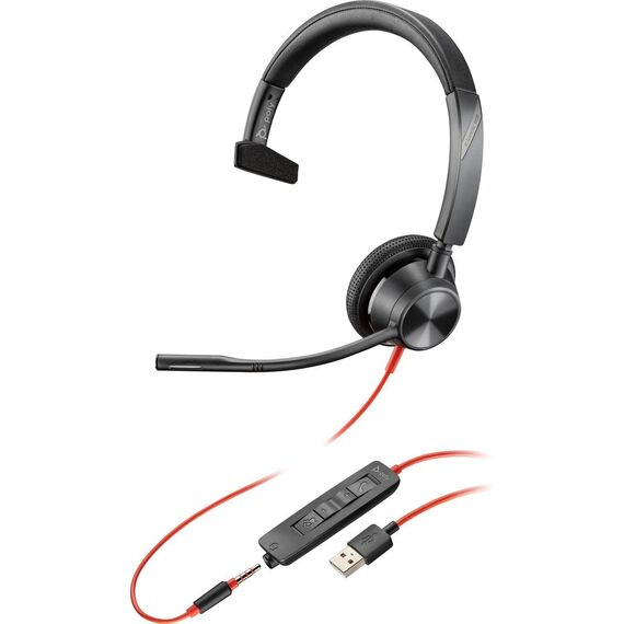 Poly Blackwire 3315 - Blackwire 3300 series - headset - | 76J12AA