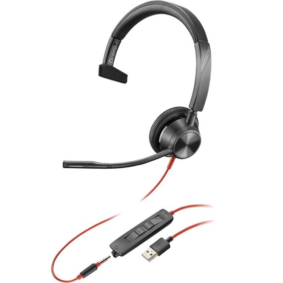 Poly Blackwire 3315 - Blackwire 3300 series - headset - | 76J12AA