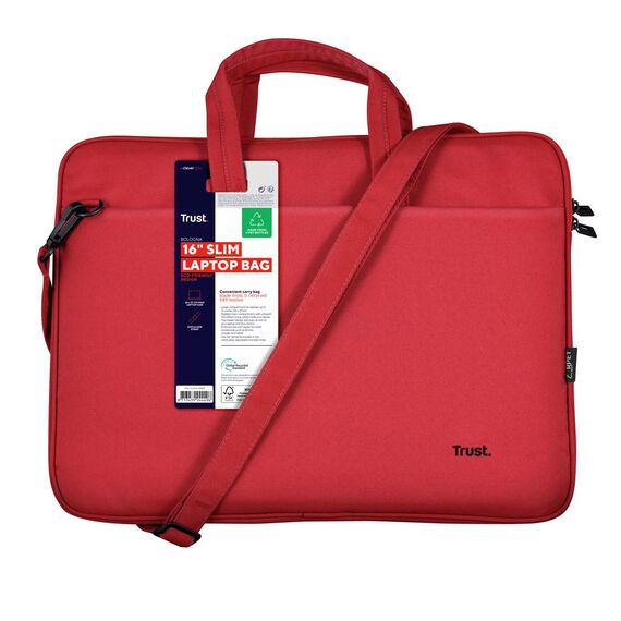 Trust Bologna Slim - Notebook carrying case - 16" - red | 24449