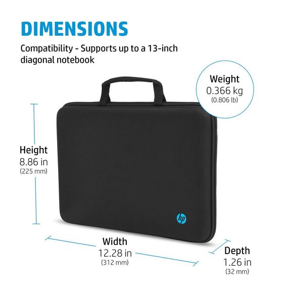 HP Mobility - Notebook carrying case - 11.6" - black -  | 4U9G8AA