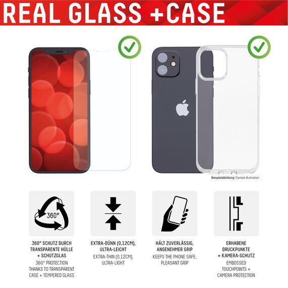 DISPLEX Real Glass - Protective case for mobile phone - i | 01712