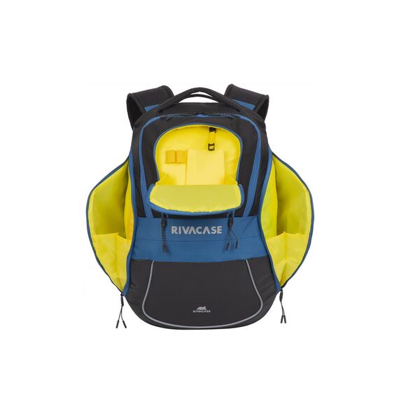 Rivacase 5225 / Casual backpack / Black / Nylon | 5225 BLACK/BLUE