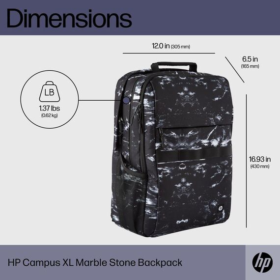 HP - Campus XL - notebook carrying backpack - 16.1" - s | 7K0E2AA