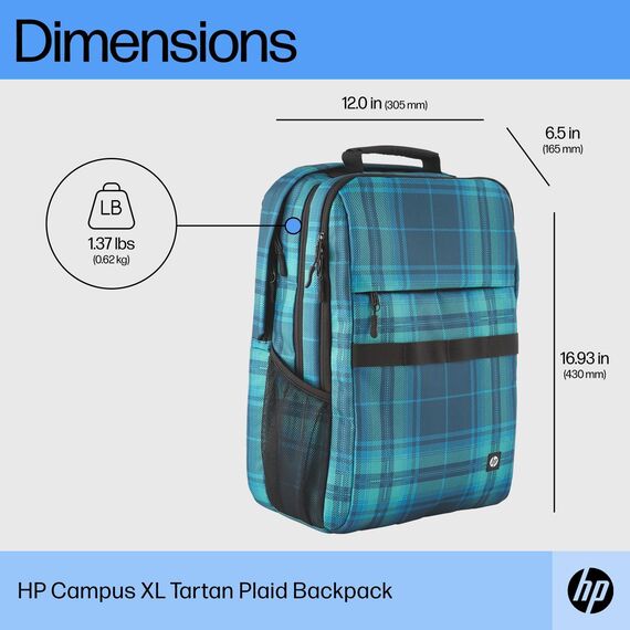 HP - Campus XL - notebook carrying backpack - 16.1" - t | 7K0E3AA