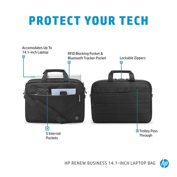 HP Renew Business - Notebook carrying shoulder bag - 14 | 3E5F9AA