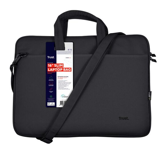 Trust Bologna Slim - Notebook carrying case - 16" - black | 24447
