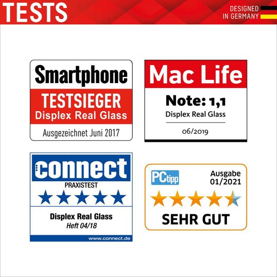 DISPLEX Real Glass - Protective case for mobile phone - w | 01147