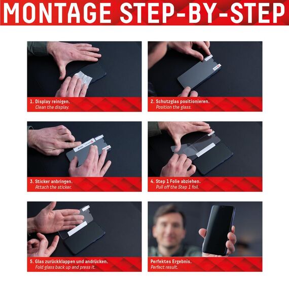 DISPLEX Real Glass - Protective case for mobile phone - w | 01147