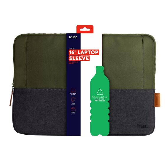 Trust Lisboa - Notebook sleeve - 15.6" - 16" - green | 25247