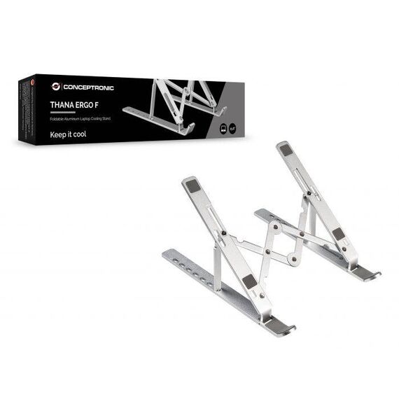 Conceptronic ERGO Foldable Aluminum Laptop Cooling Stand   THANA04S