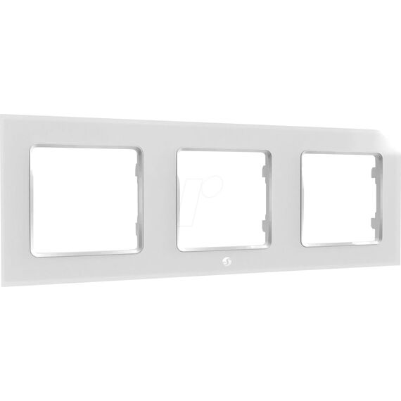 Shelly - Mounting frame - wall - 3 gangs - white | Shelly_WF_3_w