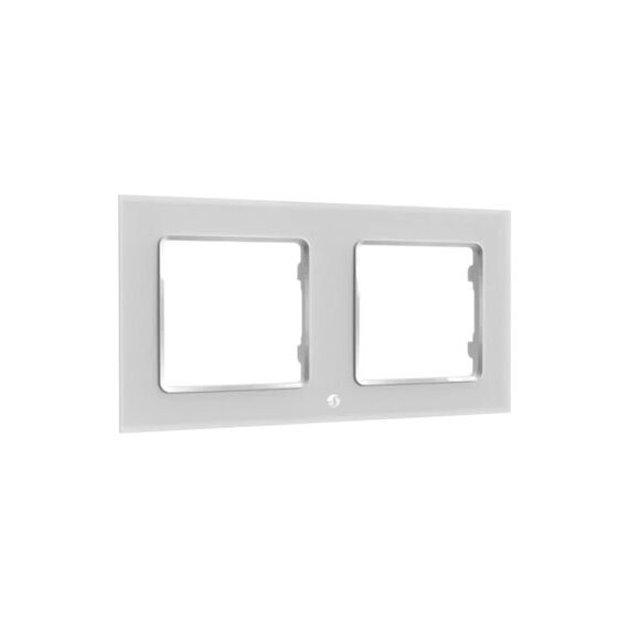 Shelly - Mounting frame - wall - 2 gangs - white | Shelly_WF_2_w