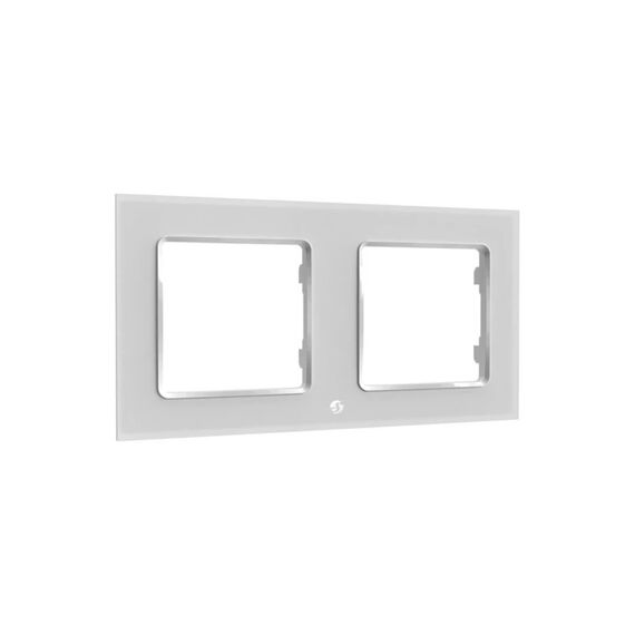 Shelly - Mounting frame - wall - 2 gangs - white | Shelly_WF_2_w