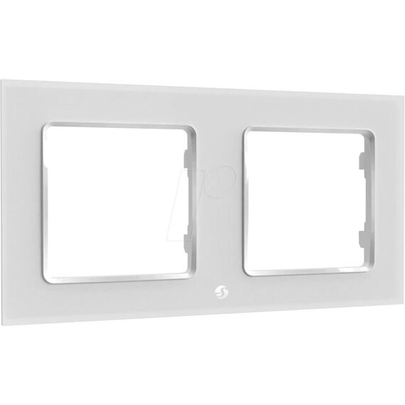 Shelly - Mounting frame - wall - 2 gangs - white | Shelly_WF_2_w