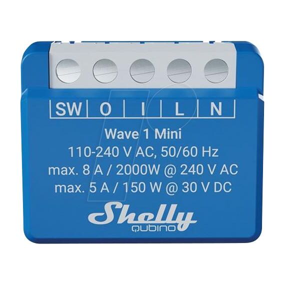 Shelly · Unterputz·""Wave 1 Mini""· Relais· max | Shelly_W_1_Mini
