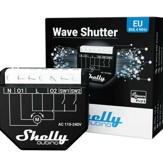 Shelly Qubino Wave Shutter / Smart relay / Bla | SHELLY_W_SHUTTER
