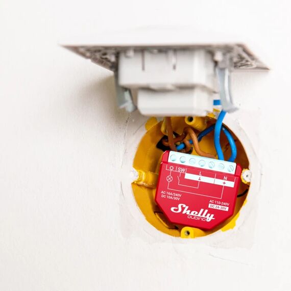 Shelly Qubino Wawe 1PM / Smart switch / Plastic /  | SHELLY_W_1PM
