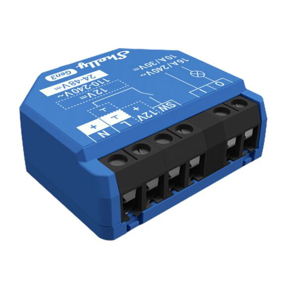 Shelly 1 Gen3 / Smart switch / 1P / Wireless / 24 | SHELLY_1_GEN3