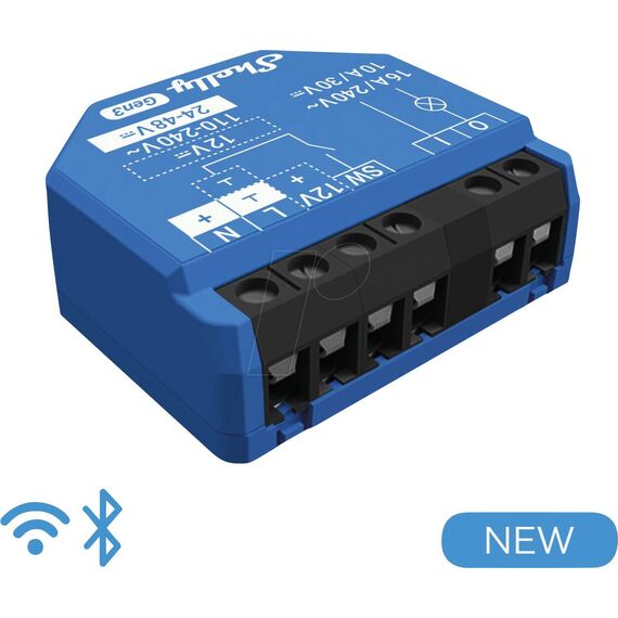 Shelly 1 Gen3 / Smart switch / 1P / Wireless / 24 | SHELLY_1_GEN3